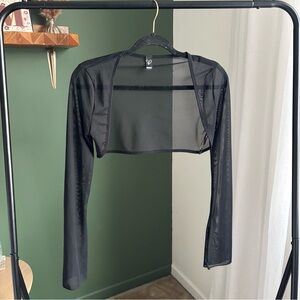 Windsor Black Sheer Crop Top